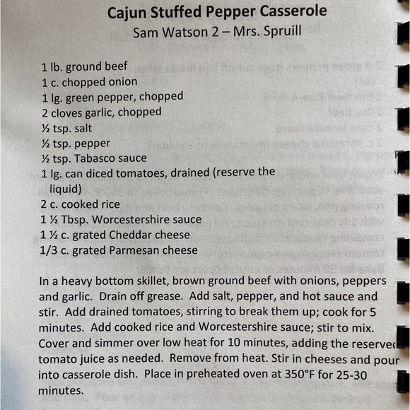 Cajun stuffed pepper caserole - Picture 1 of 1